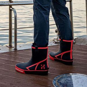 선상장화 낚시 장화 신발 선상 낚시화 해루질 단화 부츠 레드