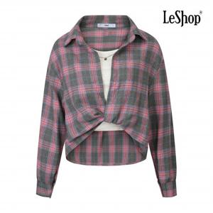 [르샵] 네크리스 레이어드 티 세트 체크 셔츠 (BP9BL001A)