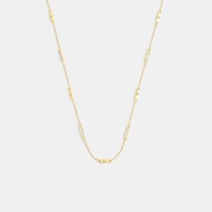 코치 시그네처 바 체인 네크리스 CCU50-GLD 골드