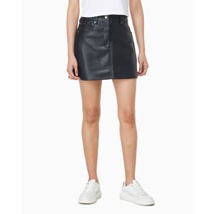 CK진  여성 폭스 레더 5포켓 미니 스커트(44D622G)