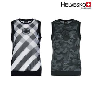 헬베스코 여성 라운드 망사 메쉬 베스트 H2MWVT864