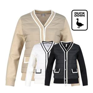 럭스골프 여성 패딩 매치 방풍 덕다운 니트 자켓 LB4W804W