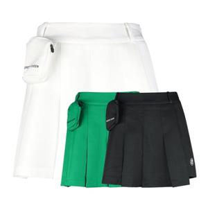 럭스골프 여성 미니 파우치 주름 랩 스커트형 반바지 GQ25M202W