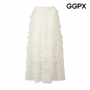 [GGPX] 러블리 캉캉 밴딩 롱 스커트 (GP9SK007F)