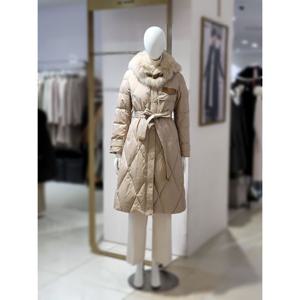 [에꼴드파리]MARIO폭스 퍼 트렌치 덕다운 점퍼  M87RB3ZWDDM87A