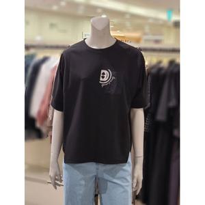 [트리아나]MARIO소고 펀칭 자수포인트 반팔 면티셔츠AL2TA24