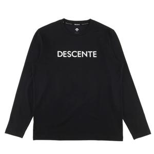데상트 에센셜 기모 긴팔 티셔츠 SP323UTL91BLK