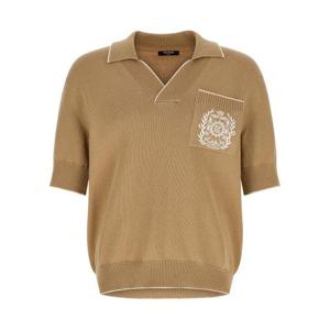 발망 반팔 티셔츠 FH1GB049KI76GMP Beige