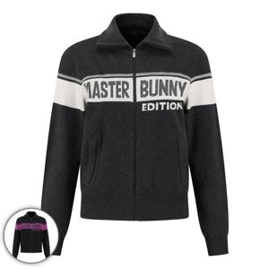 [마스터바니] 여성 배색 로고 하이넥 집업 가디건(421E3SD309)