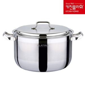 키친플라워 플래티나 통3중 누보 냄비 곰국 28cm 양수 편수 전골 곰솥