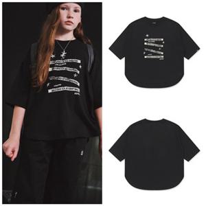 [블루테일]HP AZG8TS03BK 오버핏 블랙 반팔 티셔츠PG