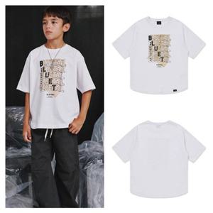 [블루테일]HP AZG7TS03WT 절개 화이트 반팔 티셔츠PG