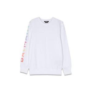 BALMAIN 소매에 스웨트셔츠 크루넥 로고 BS4P00KZ0001100