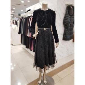 미니멈 세이브존01 샤 플리츠 벨벳 원피스 MXDAWO0240