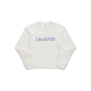 데상트 여성 코튼모달 기모 워딩그래픽 맨투맨 BP322UHT99-IVY0