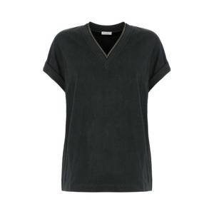 브루넬로 쿠치넬리 반팔 티셔츠 M0T18BD222 C7186 BLU FREDDO