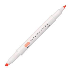 양면 마일드 라이너 애프리콧 형광펜 제브라 10개