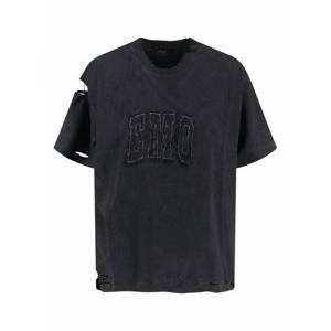 [BALENCIAGA] 라프리마 여성 티셔츠 로고 디스트로이드 826344TSVP41041 블랙 /8