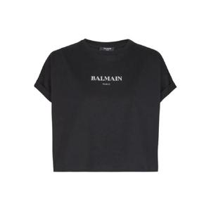 25 FW 발망 로고 프린트 반소매 티셔츠 FF2EE005BD36 TP441791938