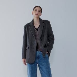 [보브]울 블렌드 오버핏 싱글 자켓7155410005