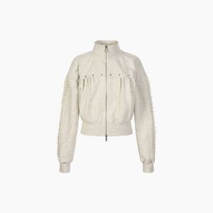 [에고이스트] 러플 디테일 메탈 짚업 점퍼 ER3OJP02