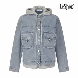 [르샵] 후드 레이어드형 데이트룩 데님 자켓 (BP9JK004A)