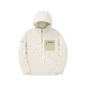 디스커버리후드티 AQS DMHD77046-IVD 남성 니트라이크 반집업 후드티