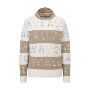 캘러웨이골프긴팔티 LQS CWSO23F404_BE 여성 패턴자가드 니트