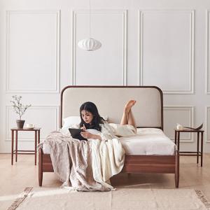 이노센트 어텀 조야 패브릭 원목 Q침대+케미컬폼매트 i103689