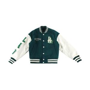 MLB 남성 울 와펜 소매 배색 바시티 자켓 3AJPV0234-07GND