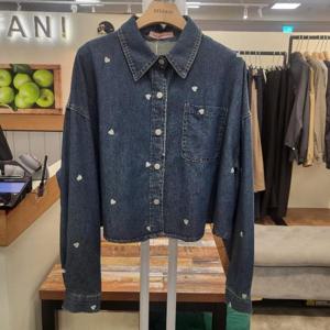 스테파니 HC03 매니 하트 자수 청자켓 A25DM5307