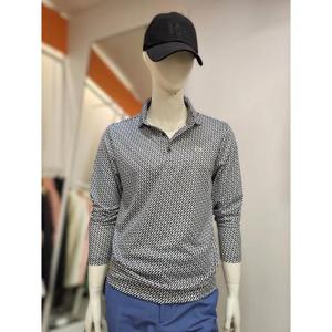 팜스프링스 세이브존01 남성 간절기 투톤잔패턴 카라넥 긴팔 티셔츠 STSM251105