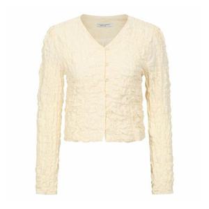 [레코브](레코브) 엠보 주름 버튼 브이넥 블라우스(LG61C9BL540X