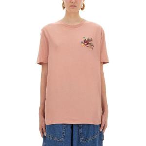 에트로   반팔 티셔츠 FW25 WRMA0005AR362M0179 5897682 PINK