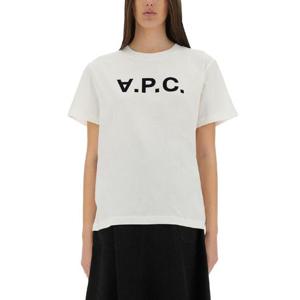 아페쎄  로고 프린트 반팔 티셔츠 SS25 COHBM M26384TAE 2779890 WHITE