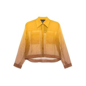 막스마라 피아노포르테   긴팔 셔츠 SS25 DAVINA 004 002 5621718 YELLOW