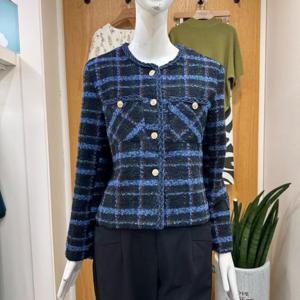 클리지 DP01 금장 버튼 트위드 자켓 CP7WJK16