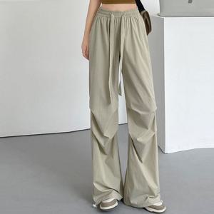 샵앤) 여성 허리밴딩 나일론 파라슈트 와이드 팬츠 WON-WPT-WE80689