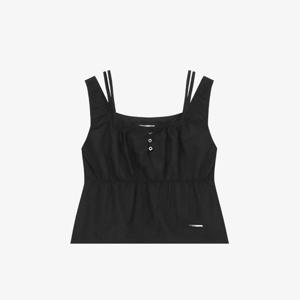 시티브리즈 여성 더블 스트랩 스퀘어넥 슬리브리스 탑 BB CTH2TP01 BK SB WH