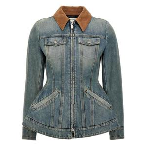 알렉산더 맥퀸 데님 자켓 813538QMACV4315 BLUE