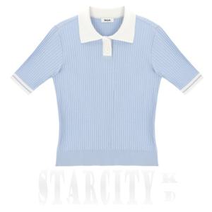 볼빅 여성 골 조직감 반팔 카라 니트 VLKTP801_LL_KD