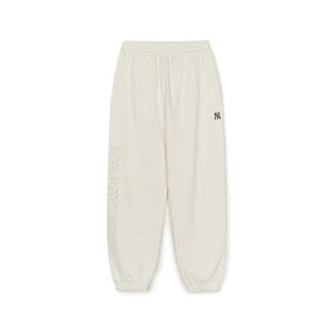 M MLB바지 GQC 3APTV0144-50CRS 바시티 레터링 조거팬츠 뉴욕양키스