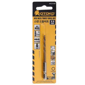 OTOKO 스텐레스 드릴비트 3.5mm/ 스텐기리 코발트 육각드릴비트 임팩기리 임팩트드릴 스텐기리 육각비트 코발트기리 코발트드릴