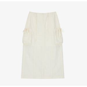 시티브리즈 아웃 포켓 나일론 롱 스커트 BB CTH2SK01 WH GY