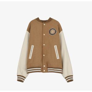 시티브리즈 울 프레피 바시티 자켓 BB CUG3JK01 BE BK