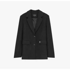 시티브리즈 울 리치 루즈핏 사선 절개 싱글 자켓 BB CTG4JK01 BK