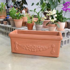 ksr 황토빛 초대형 토분화분 옆이넓은 직사각 80x33x33cm