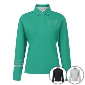 [마스터바니] 여성 도트 심볼 카라 긴팔 티셔츠 (421E3TO303)