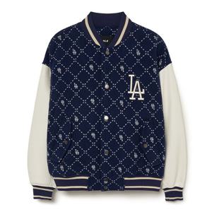 MLB 다이아 모노그램 울 자가드 바시티재킷 A5 3AJPM0634 07NYS