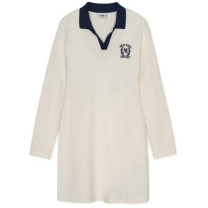 MLB W 오픈카라 바시티 슬림핏 원피스 A5 3FOPV0144 50CRS